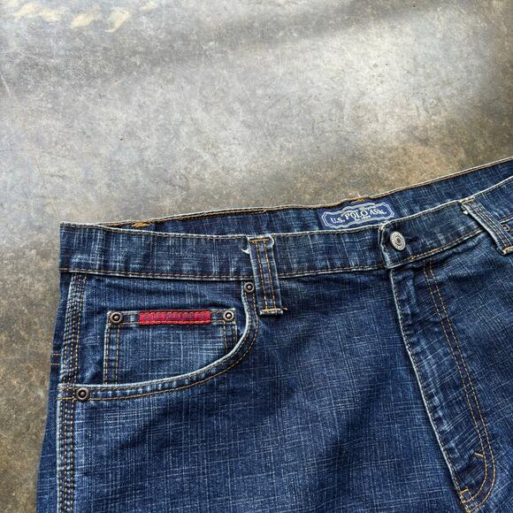 Crazy Vintage‎ Baggy Y2K Embroidered Polo Jeans - Picture 5 of 7